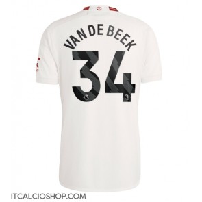 Manchester United Donny van de Beek #34 Terza Maglia 2023-24 Manica Corta